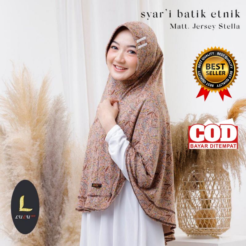 LULU - Jilbab Syar'i Batik Etnik Premium