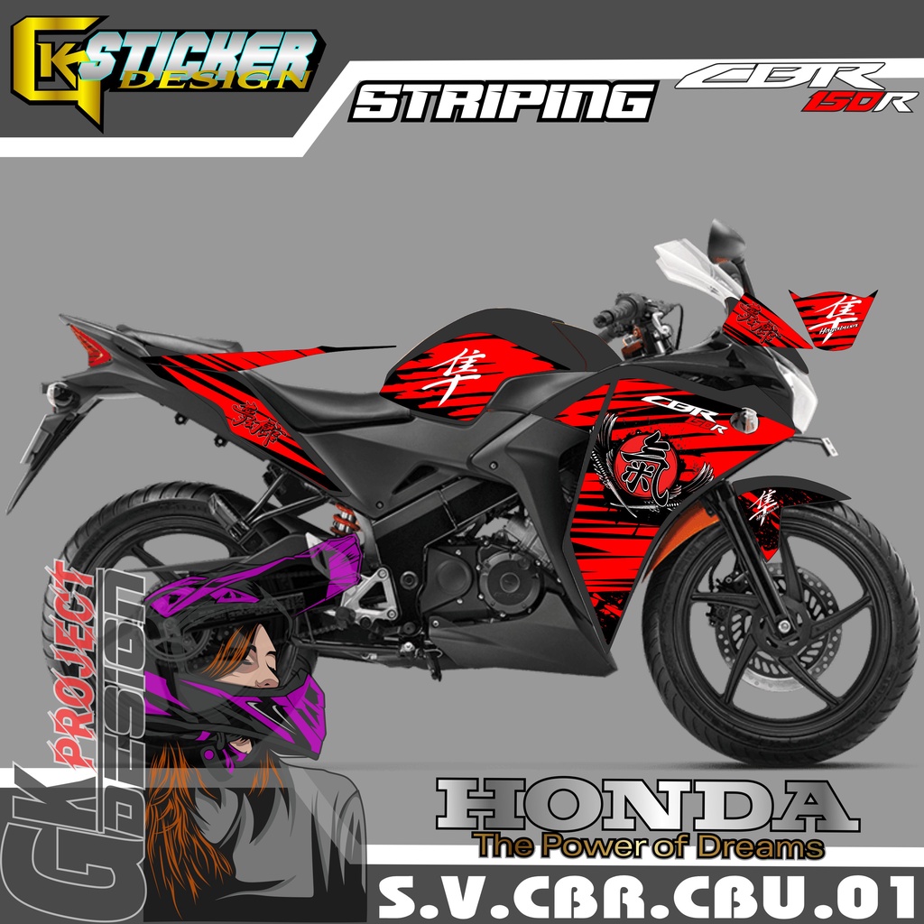 STRIPING CBR CBU THAILAND STICKER STRIPING CBR THAILAND LIST VARIASI 01 HAYABUSA