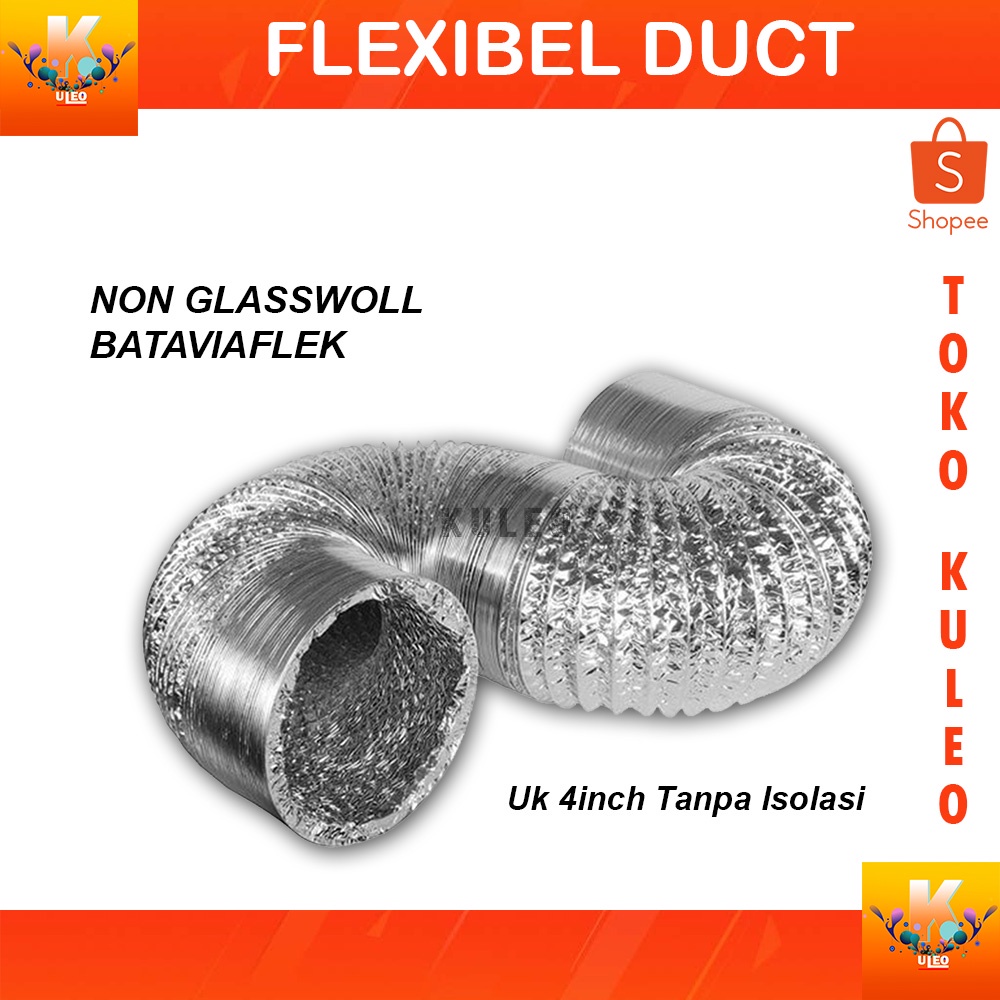 Jual Flexibel Alumunium 4 Inch 10 Meter Flexibel Duct Hose Ducting Shopee Indonesia