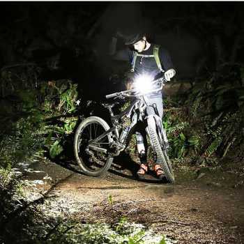 TaffSPORT Lampu Klakson Sepeda LCD Waterproof+Speedometer