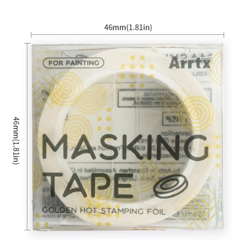 

arrtx gold foil masking tape 15mm x 10m (for painting)