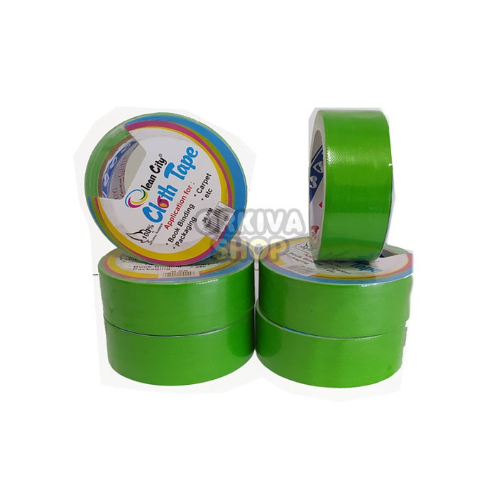 

Cloth Tape / Lakban Kain Olean City 1.5" (36 MM X 10 M) Hijau Muda