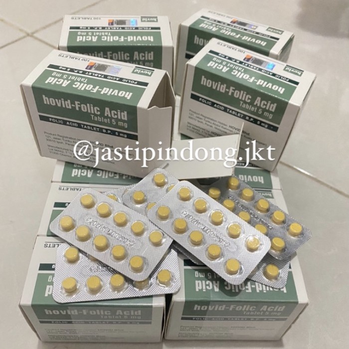 SALE Hovid Folic Acid 5mg per strip READY STOCK