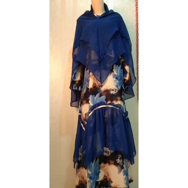 Syari Motif Bunga Besar/Syari Cantik/Syari Mewah/Gamis Lebaran/Gamis Pesta Mewah/Gamis Kondangan/Sya