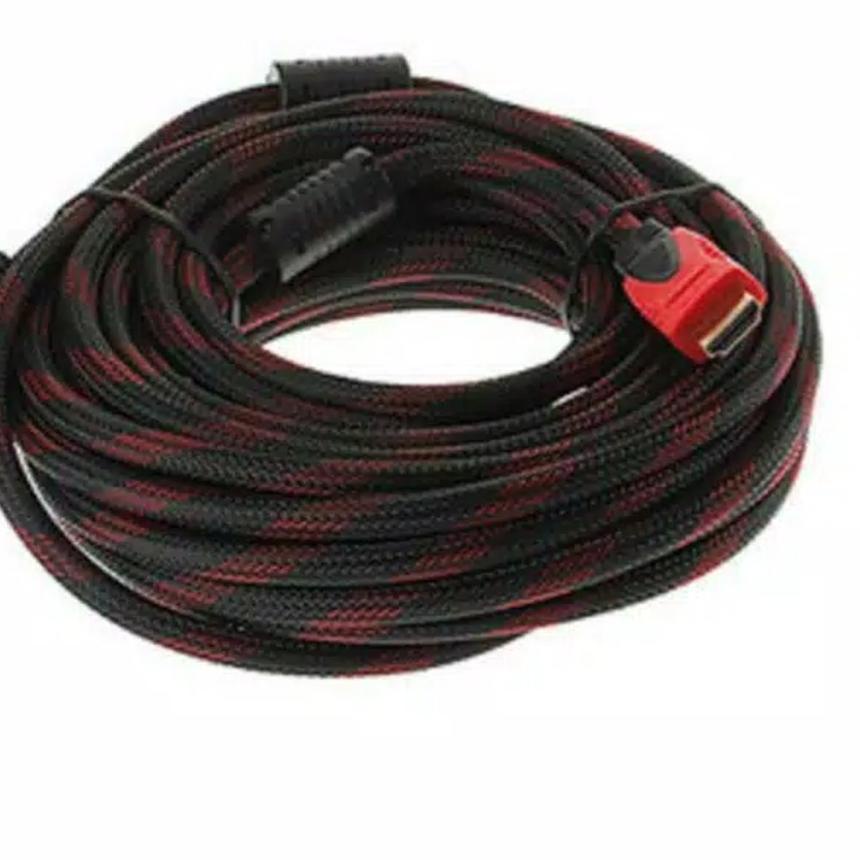 ♪ Kabel hdmi 10m 10 m 10 meter laptop ke led tv ( hdmi to hdmi ) ➴