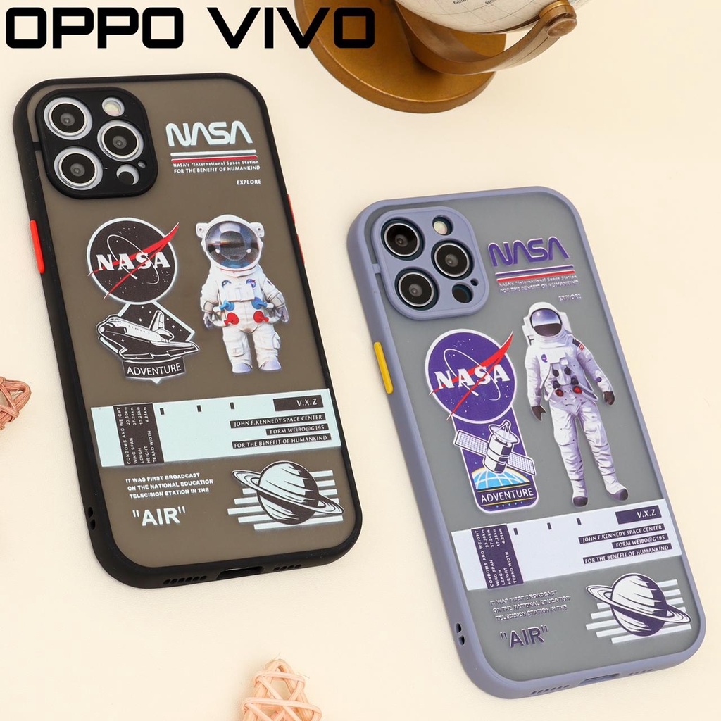 NASA Soft Case A3S C1 A1K C2 A5S A7 F9 A15 2020 Y12 Y15 Y17 Y91 Y93 Y95 Y20 Y12S Y30 Y50 - NASA ASTRONOT SPACE HYBRID