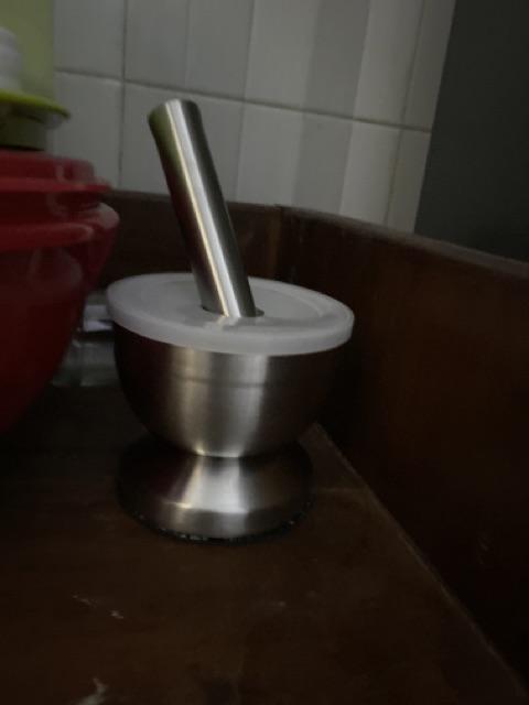 Cobek Pengahalus Bumbu Masakan Cobekan Stainless Stail Mortar Cowek Peralatan Dapur