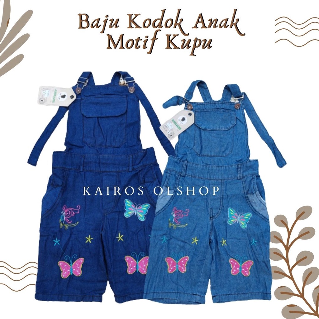 Baju Kodok Anak Motif Kupu Umur 5-10tahun