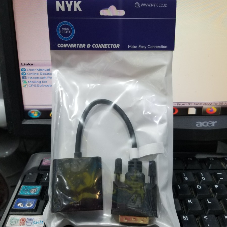 Kabel / Converter Dvi 24+1 To Vga F