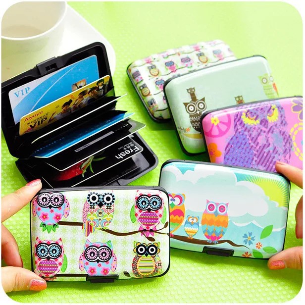 Tempat kartu / dompet kartu motif OWL cute