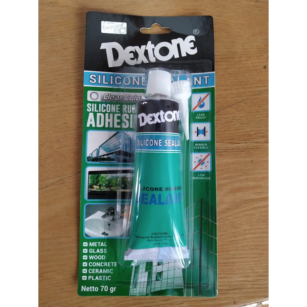 

LEM KACA / LEM SILICONE RUBBER SEALANT DEXTONE BESAR 70 GR ( ASLI )