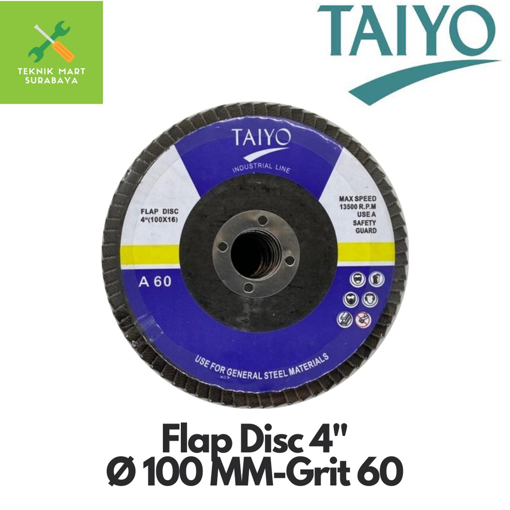 Taiyo Amplas Susun / Flap Disc 4" A-60