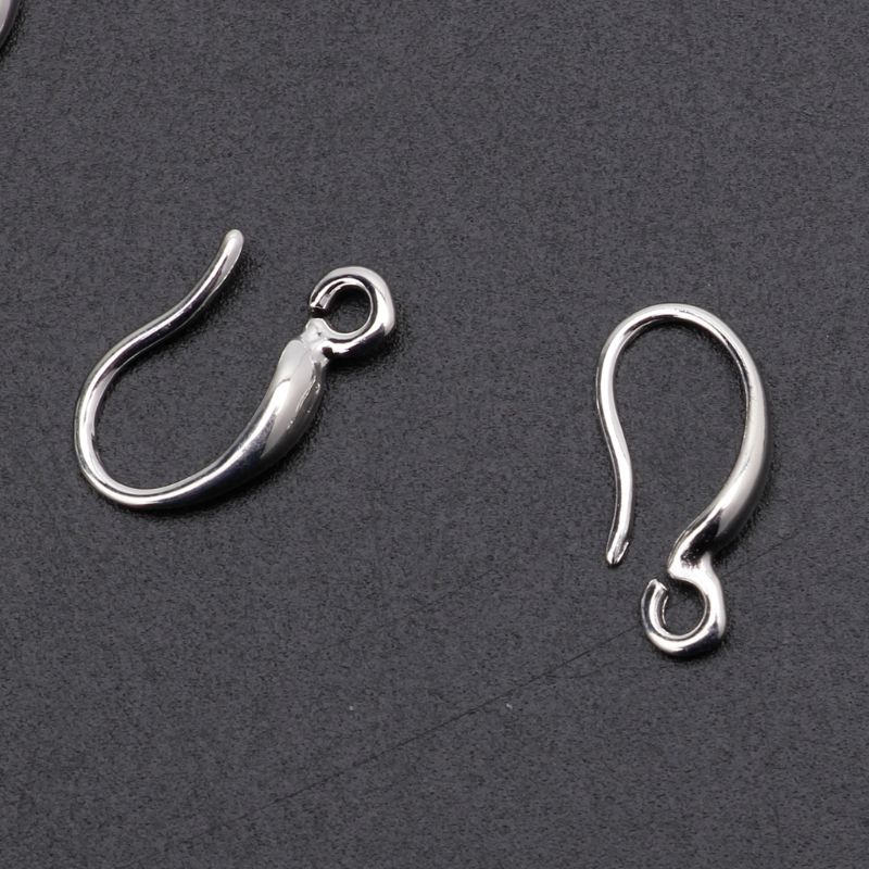 Gro 10Pcs set Anting Kait Hipo Alergenic French Ear Wires Dengan Coil Hook Earrings Making Supplies Temuan Perhiasan De