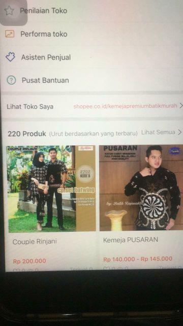 Tunik Batik Premium Full Trikot Bahan Katun Prima Printing