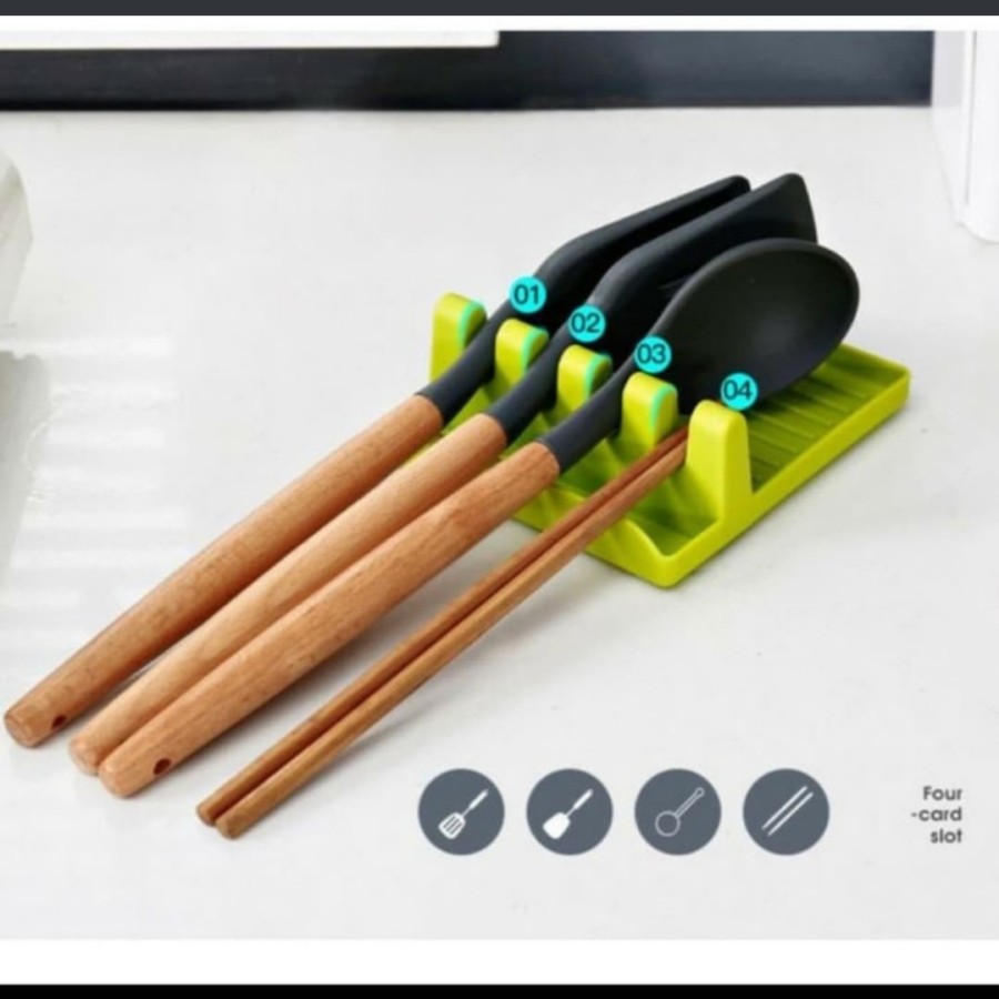 Tatakan tutup panci Pisau dapur holder spatula sendok kuah kitchen lid alas spatula meja makan table