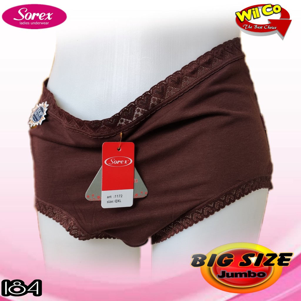 K184 - (Harga Per 1 Potong) CELANA DALAM WANITA PAKAIAN DALAM PAKAIAN WANITA CD SOREX JUMBO size XXXL-XXXXXL