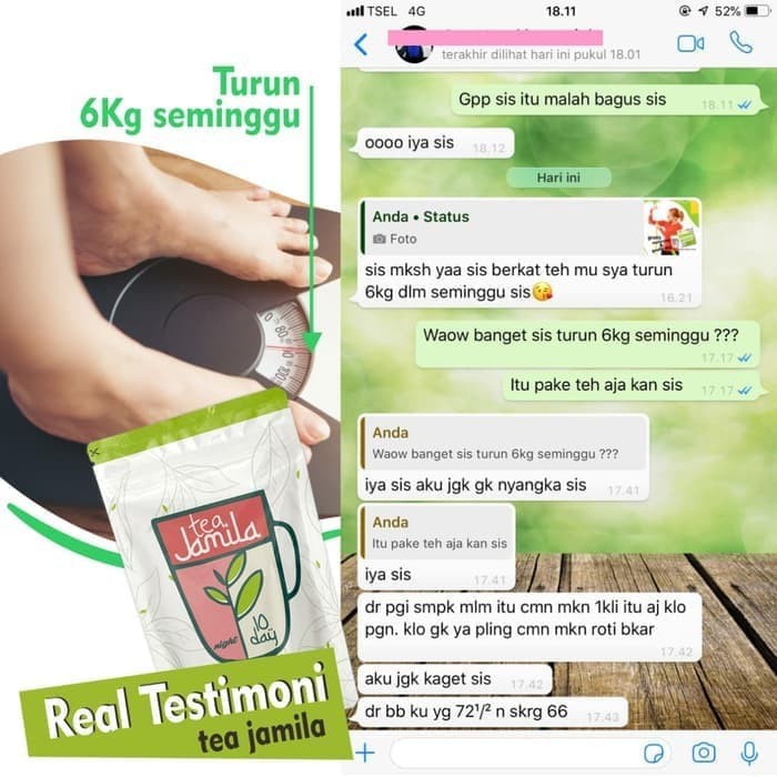 [TC] Paket Teh Pelangsing Jamila / Jamila Slimming Tea