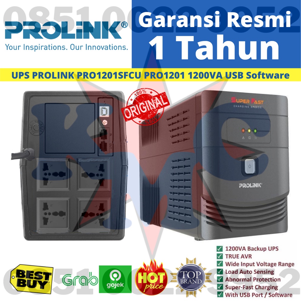 UPS PROLINK PRO PROLINK PRO1201SFCU 1200 VA 720 WATT