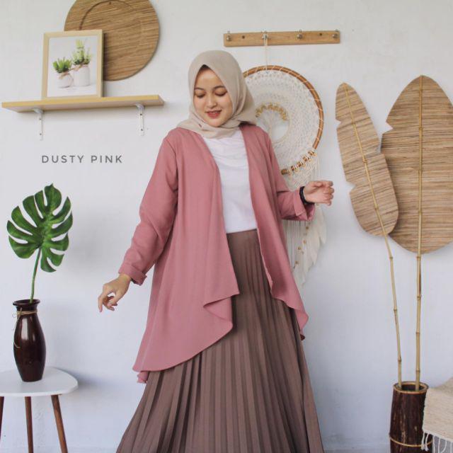 CARDIGAN OUTER IVANA-Dusty pink