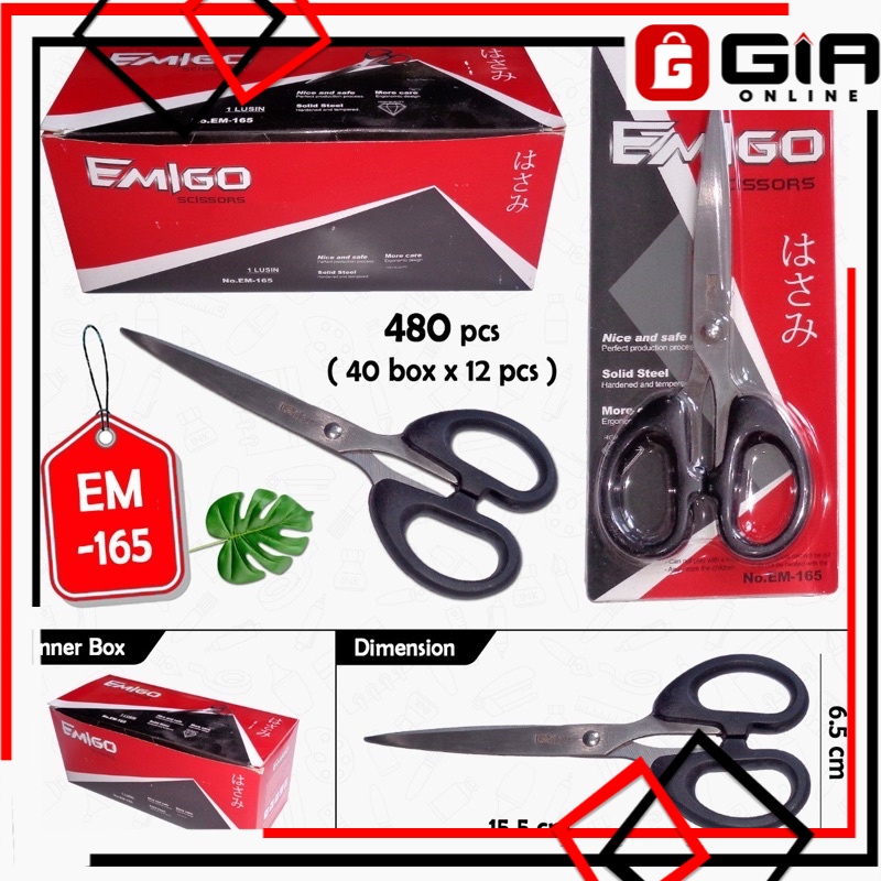

Gunting Stainless Steel Emigo 6”