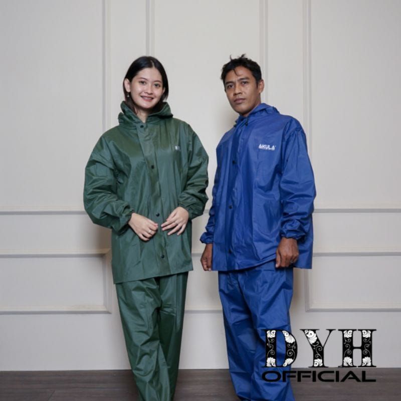 JAS HUJAN RAINCOAT SETELAN DEWASA Pria Wanita BY AKULA  ANTI REMBES