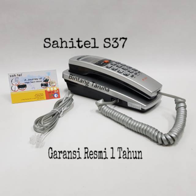 Telepon Kabel Sahitel S-37 Pesawat Telepon Sahitel S37 (Silver)