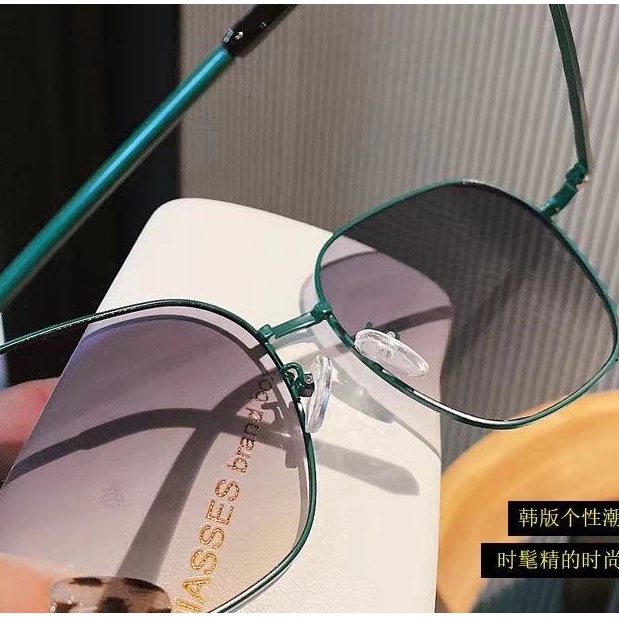 （YUZHU）COD Kacamata  Hitam Terbaru Wanita Metal  Style Kacamata Fashion Murah/Kacamata Sunglasses Import Wanita Kacamata Fashion