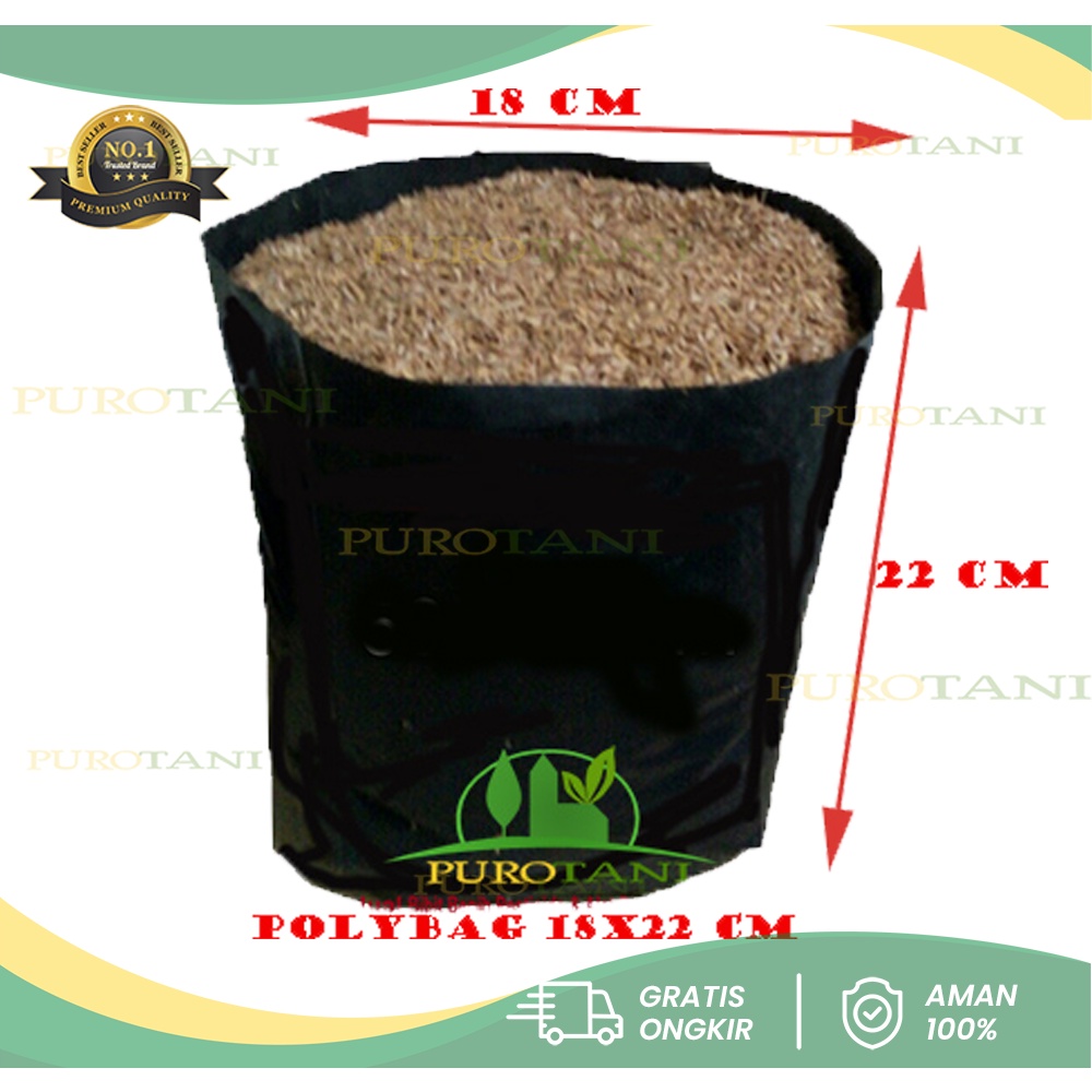 Pot Polibek HD 18CM X 22CM Polybag Ukuran 18x22 CM 1kg HD