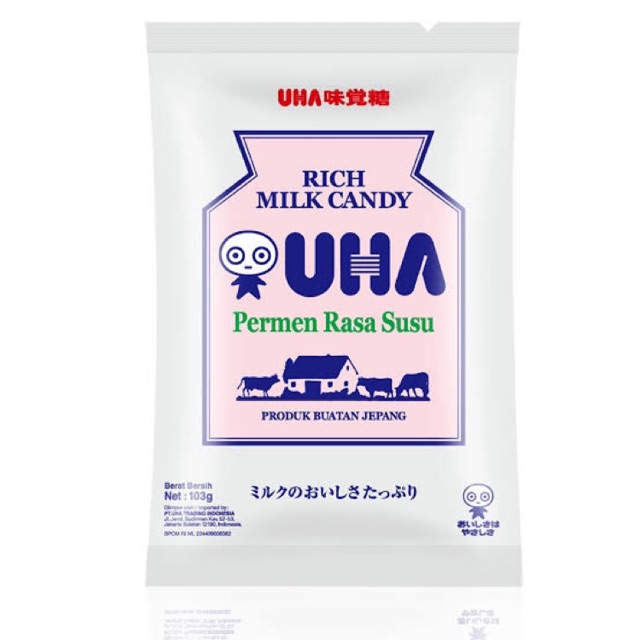 

UHA RICH MILK CANDY 103G