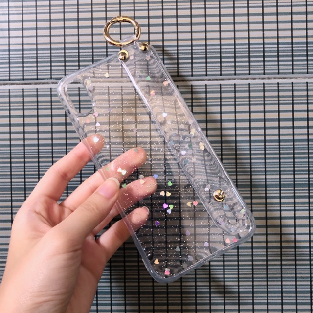 Glitter Grip Case ALL PHONE TYPES Samsung Vivo Xiaomi Oppo f11 v17 pro v11 s10 s9 s8 plus note 5 8 9