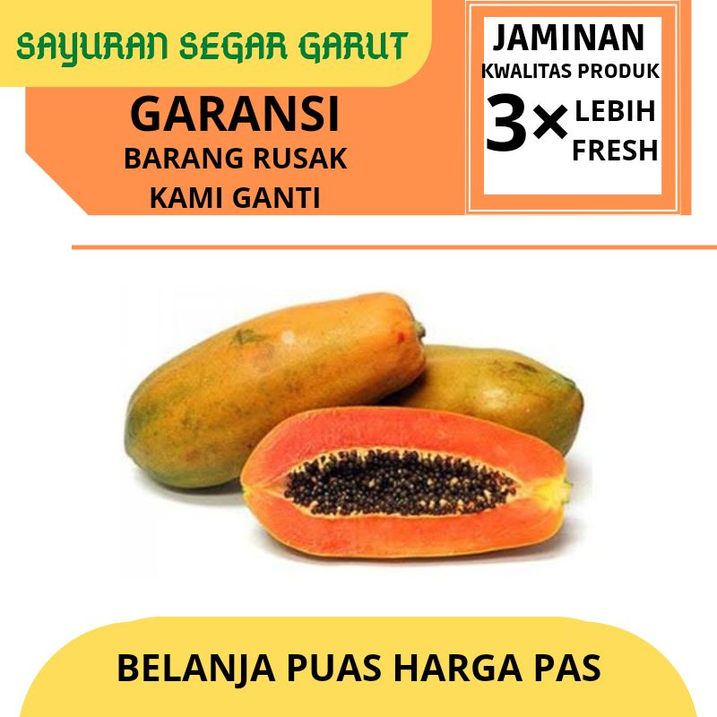 

Pepaya Thailand Super Segar Fresh 1-1,5 kg by Sayuran Segar Garut