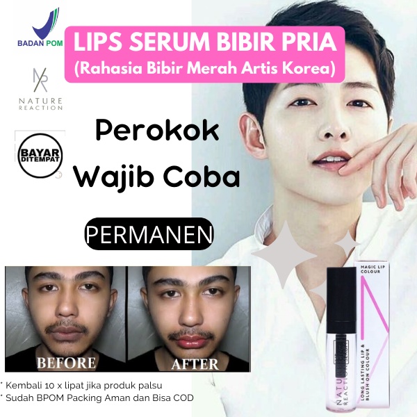 Lips Glow Serum Bibir Untuk Bibir Hitam Pemerah Bibir Pria Pencerah Bibir  BPOM Permanen Original Na