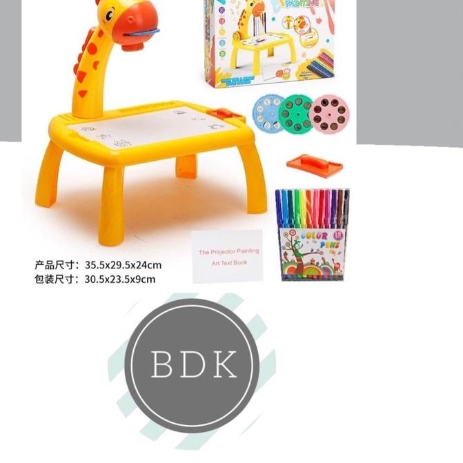 ☜ Meja Gambar Anak Proyektor - Gambar Edukasi Anak - Mainan Menggambar - Mainan Melukis - Mainan Edu