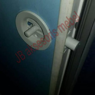 Kunci Pintu  Kamar  Mandi  Pvc Gagang  Tarikan Handle Putar 