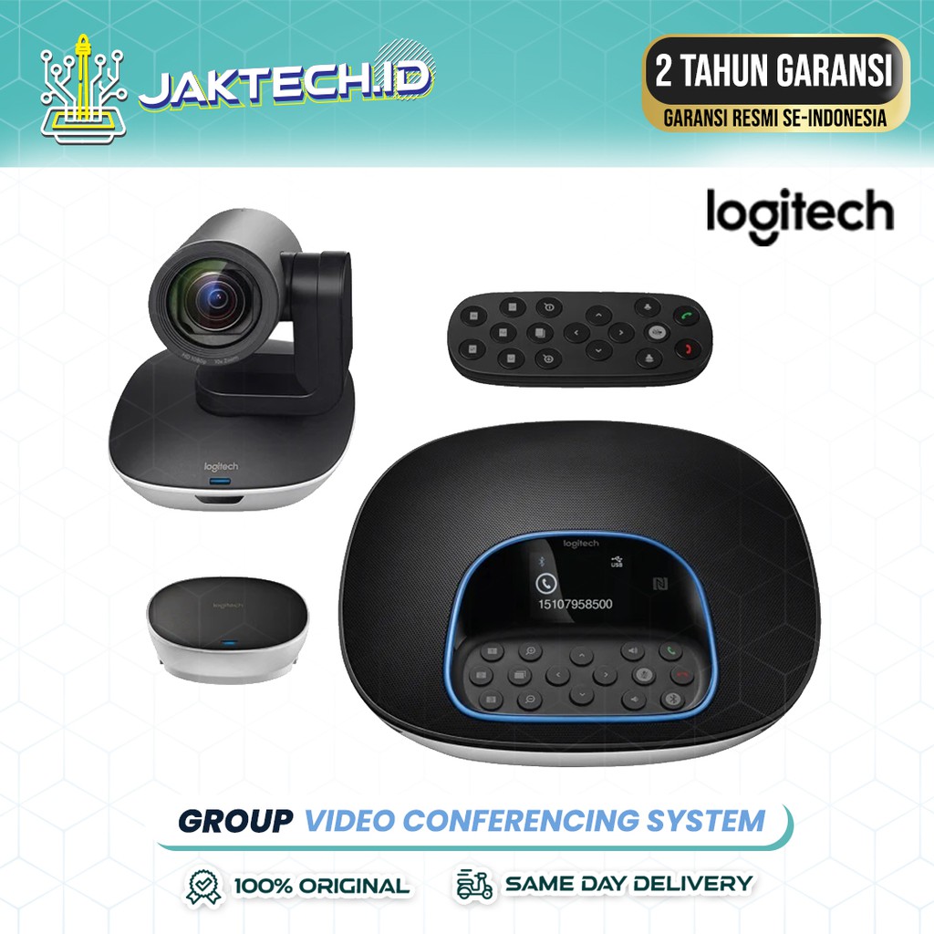 Logitech GROUP Video Conference Cam System Webcam GARANSI RESMI