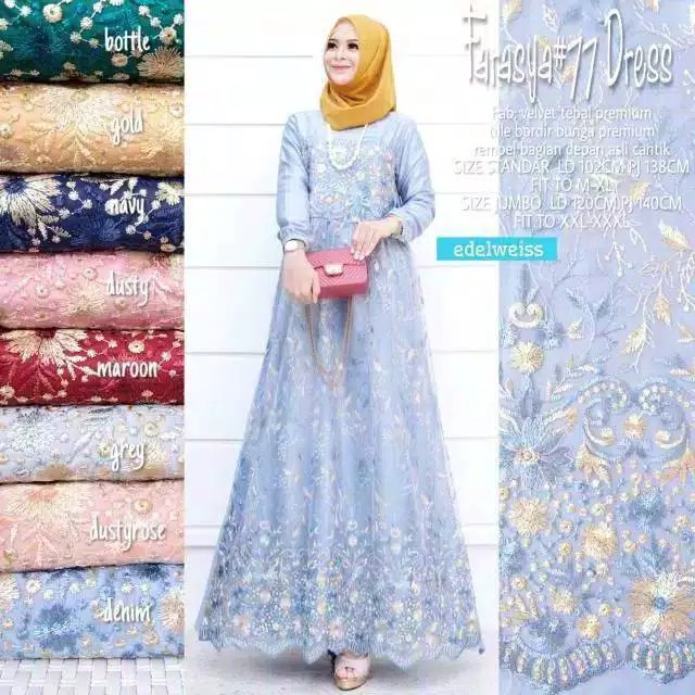 [ SALE ] TERBARU GAMIS NIBRAS NBRS NB A81 WARNA LILAC DAN MOCCA XS - XXL / DRESS DEWASA OOTD CASUAL 