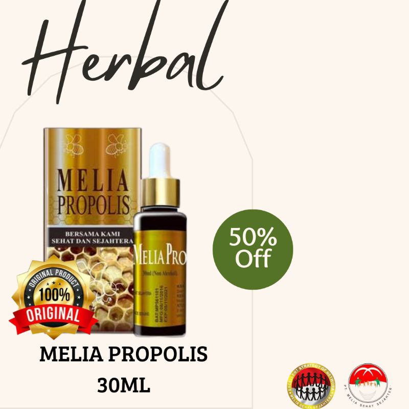 

(ORIGINAL) MELIA PROPOLIS 30ML ASLI 100% - PROPOLIS 30ML PT.MELIA SEHAT SEJAHTERA