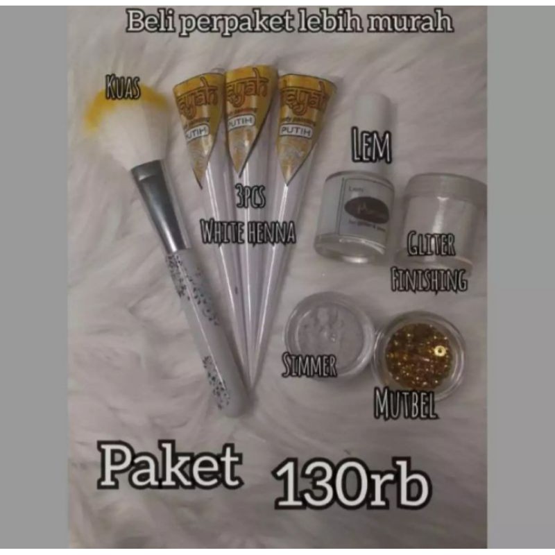

perlengkapan white henna murah