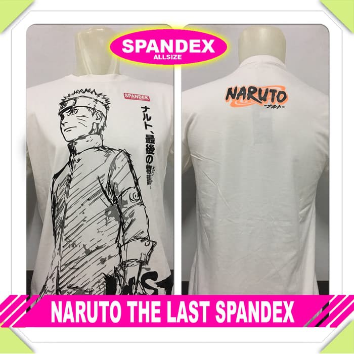 kaos baju distro kartun animasi NARUTO THE LAST naruto - Putih, L