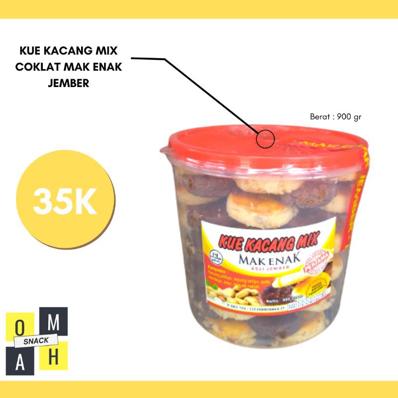 

KUE KACANG MAK ENAK ASLI JEMBER RASA MIX COKLAT