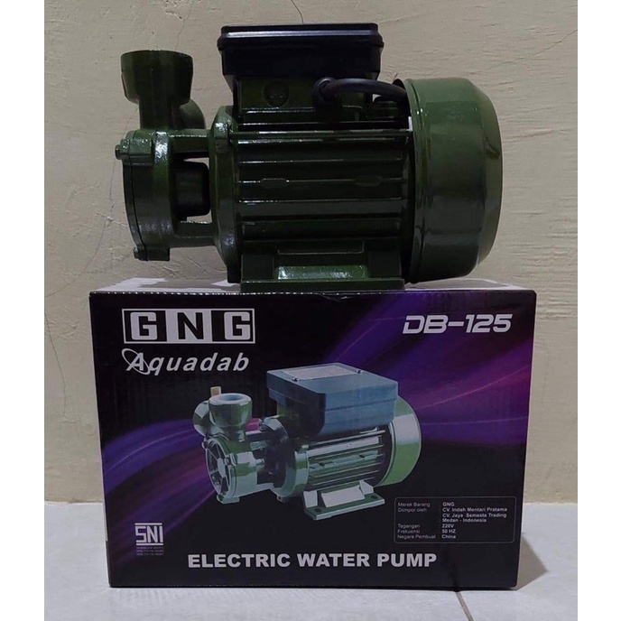 Pompa air GNG aquadam DB-125, water pump elektrik, mesin air murah