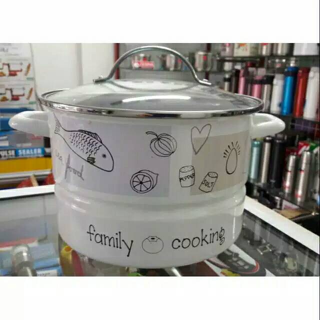 Steamer Enamel Chefina D22 cm