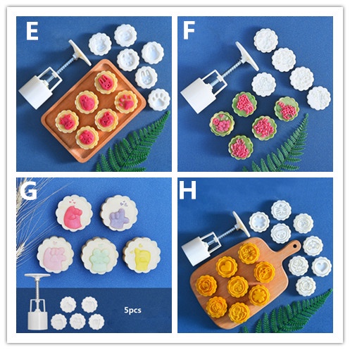 Cetakan Kue Bulan Model Tekan Tangan Gaya China Untuk Dapur