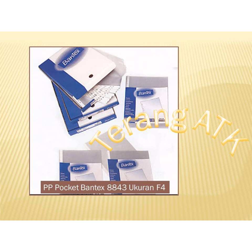 

PP Pocket Bantex 8843 Ukuran Folio [Isi 100 Lembar]