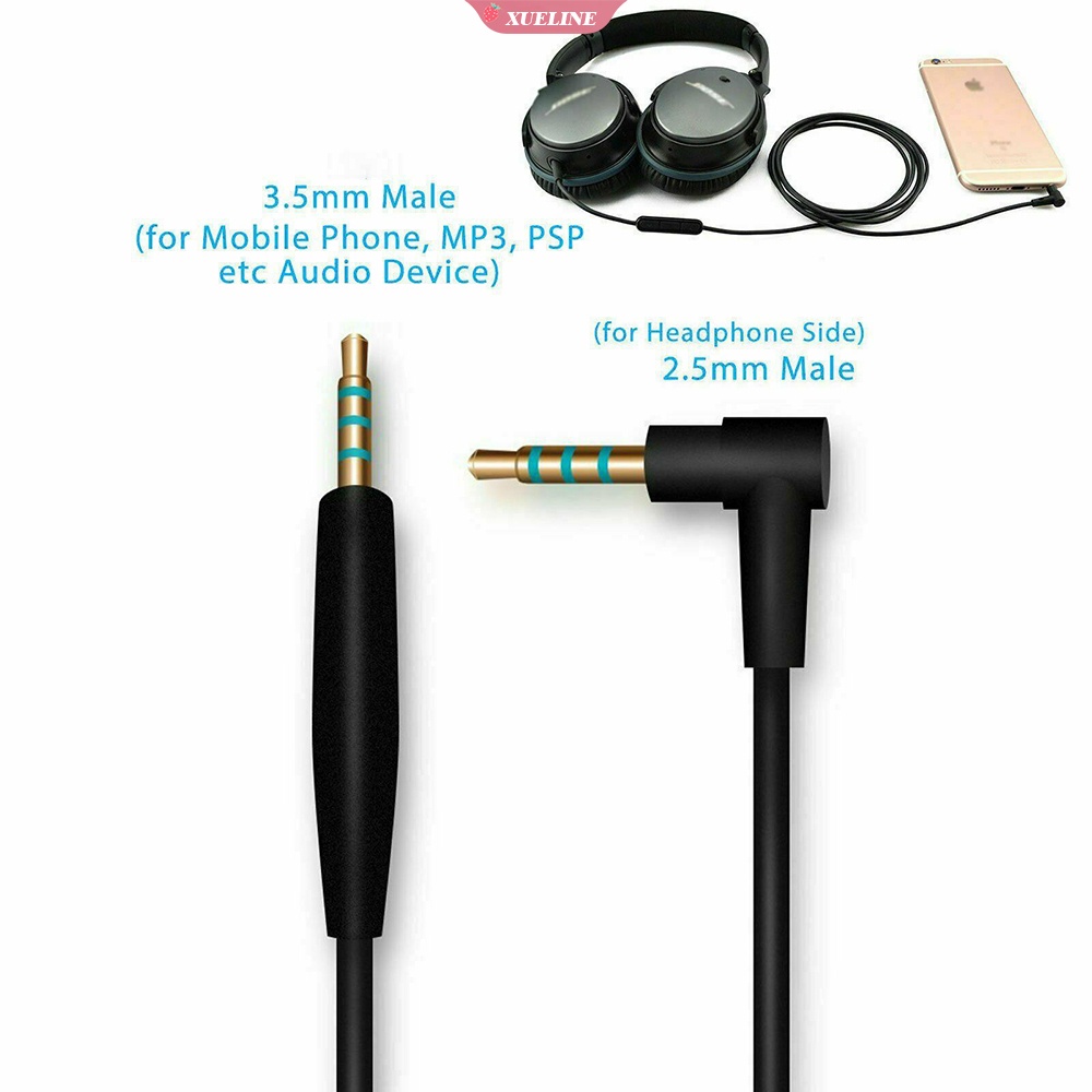 Kabel Audio 2.5mm Ke 3.5mm 5.5ft / 1.4M Untuk Headphone Bose Quiet Comfort 25 QC25 QC35 SoundTrue OE2 OE2i AE2 AE2i