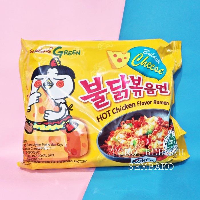 

impor-mie- samyang cheese hot chicken ramen 140gr / mie keju korea -mie-impor.