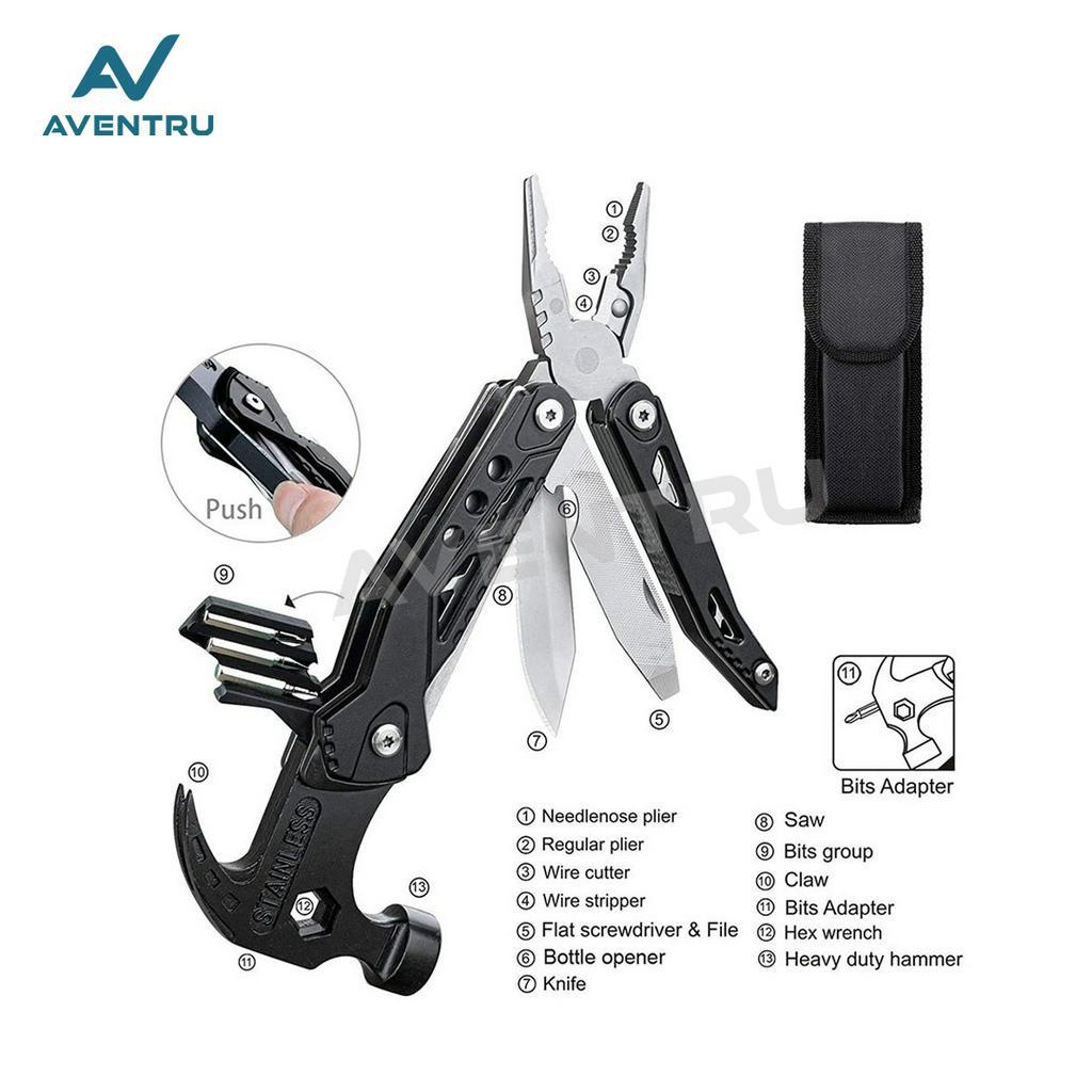 Palu Tang Pisau Lipat Pencongkel Multifungsi EDC Hammer Survival Tool