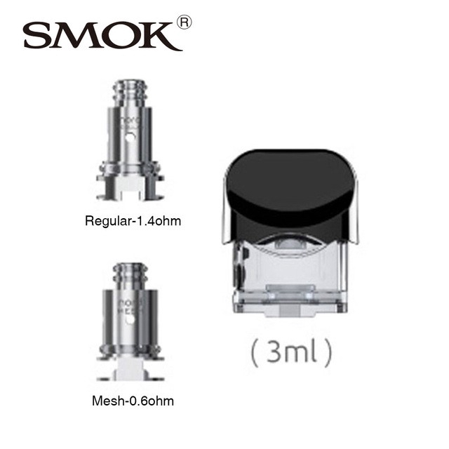 3PCS CATRIDGE SMOK NORD REPLACEMENT INCLUDE COIL