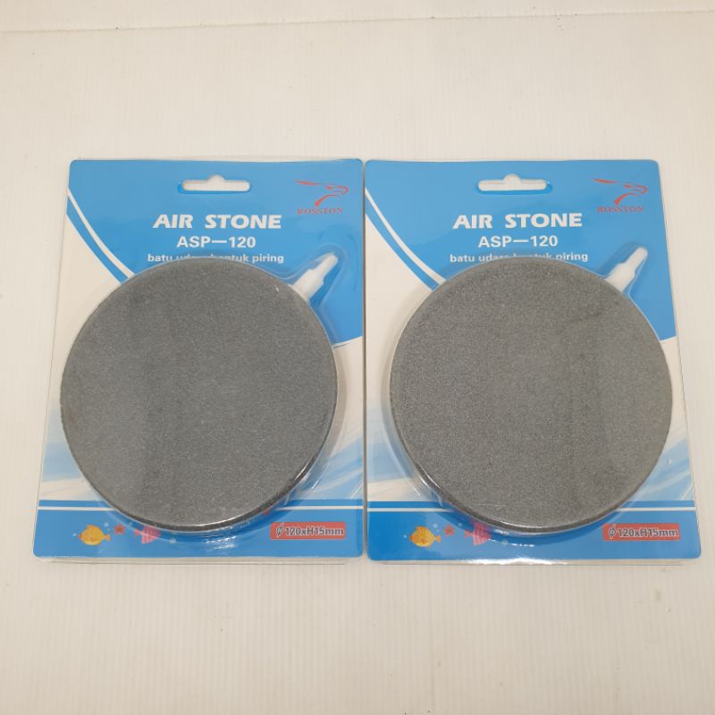 ASC 120 /  ASP 120 Batu Aerator bulat pipih air stone airstone gelembung udara aquarium