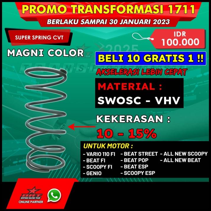 Per Cvt / Cvt Spring Brt Vario 110 Fi/Beat Fi/Beat Esp/Genio/Scoopy Fi